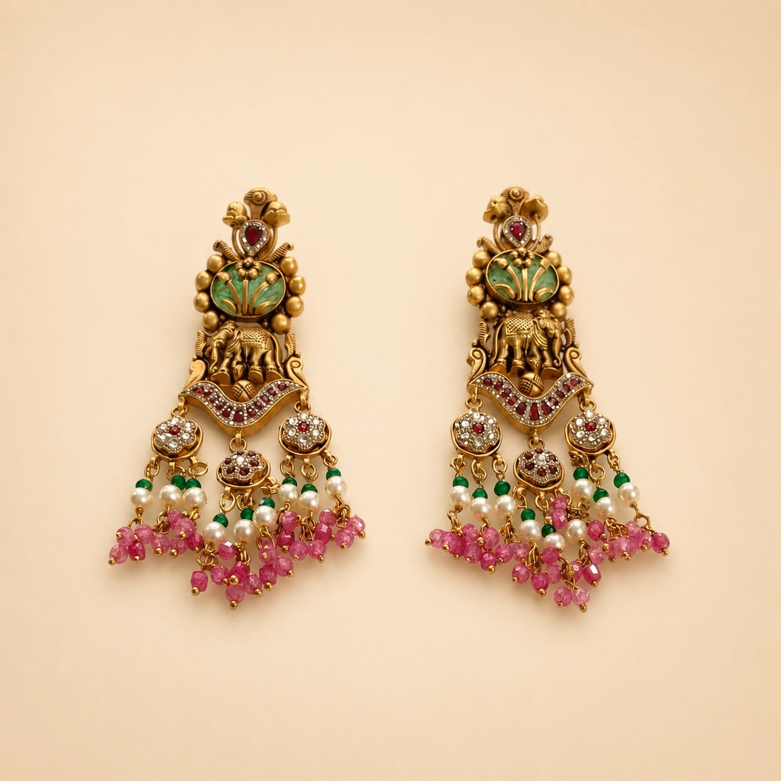 Parampara Kundan Jhumkas